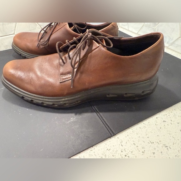 ECCO Men’s Leather Gore-Tex Hybrid 720 Men\'s Derby Shoe Loafer Brown Size 10